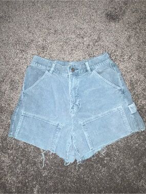 PacSun Light Blue Corduroy High-Waist Shorts